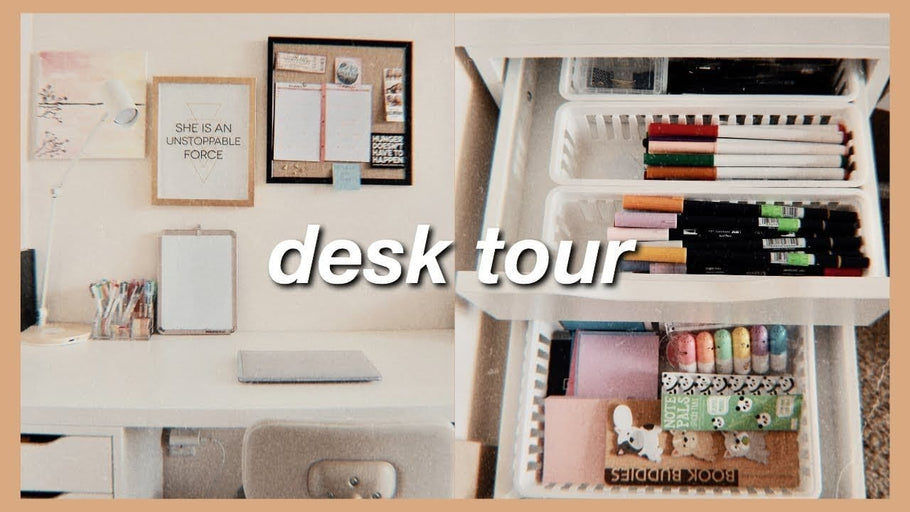 It's finally here! I have been wanting to do a desk tour for the longest time but I kept making excuses such as it's too messy or it's not ready yet but let's be ...