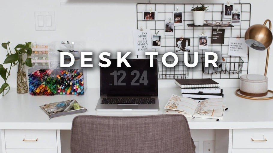 My desk/office space is finally complete, so come take a tour! Thank you to Structube!