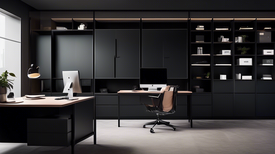 Maximize Space: Black Office Cabinet Storage Solutions
