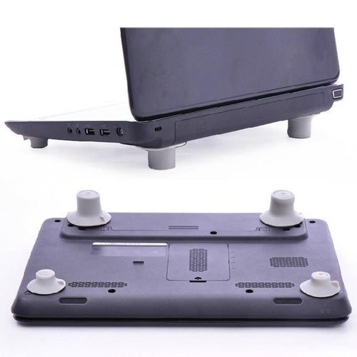 4 unids/lote Notebook accesorio portátil calor reducción almohadilla de enfriamiento de pies soporte de escritorio de oficina, papelería, accesorios