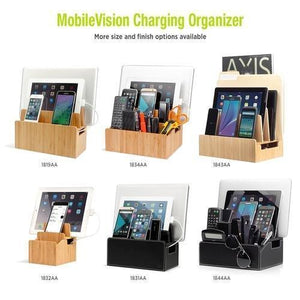 Featured mobilevision charging station executive stand w extension dock desktop organizer for smartphones tablets includes usb port charger