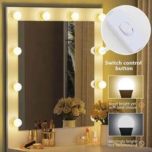Load image into Gallery viewer, Online shopping tribesigns vanity set with lighted mirror makeup vanity dressing table dresser desk with large drawer for bedroom white 10 warm led bulb