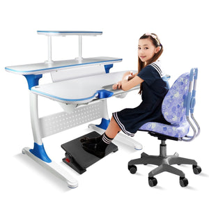 Amazon uktunu computer writing desk childrens desk height adjustable kids student school study table work station with storage for home office dormitory room