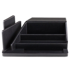 Shop here g u s all in one charging station valet and desktop organizer multiple finishes available for laptops tablets phone and wearable technology black leatherette
