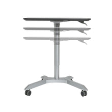 Load image into Gallery viewer, Selection seville classics airlift xl 28 pneumatic height adjustable sit stand mobile laptop computer desk cart 27 1 to 41 9 h espresso
