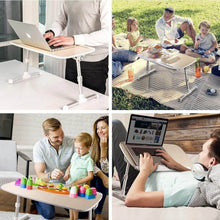Load image into Gallery viewer, Select nice laptop lap desk foldable laptop table stand height adjustable laptop desk for bed and sofa portable lap desk bed tray table office standing desk riser computer desk drafting table