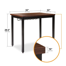 Load image into Gallery viewer, Discover small computer desk for home office 36 length table w cable organizer sturdy and heavy duty writing desk for small spaces and students laptop use damage free promise teak