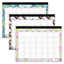 Load image into Gallery viewer, Storage organizer desk calendar 2019 large monthly pages 22x17 runs from now through december 2019 desk wall calendar can be used throughout 2019
