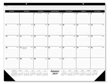Load image into Gallery viewer, Selection 10 pack of the 1 2019 desk pad calendar 12 months january december 2019 holidays julian days great durable quality beautiful ruled for your memos 17 x 22 inches