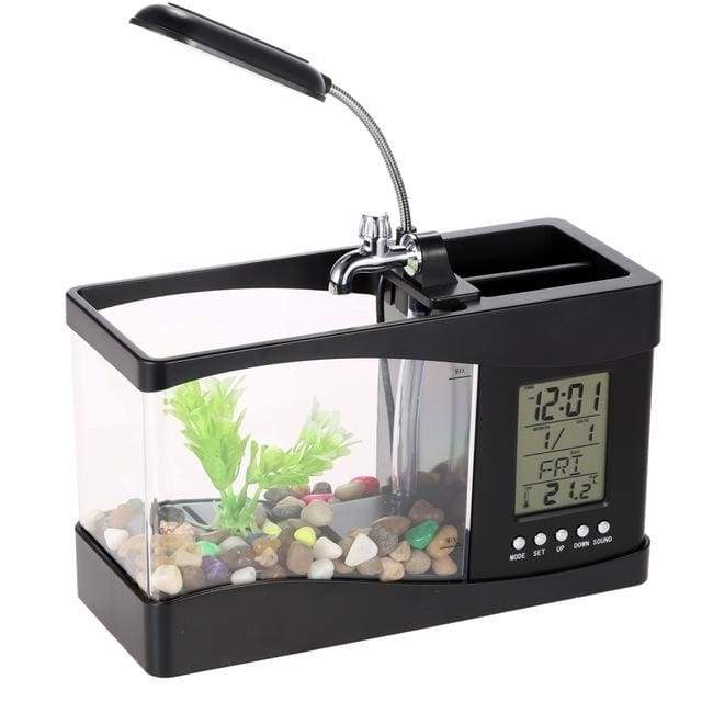 Aquarium Fish (Plant) Tank & LCD Clock